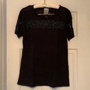 Lightweight black short sleeve shirt